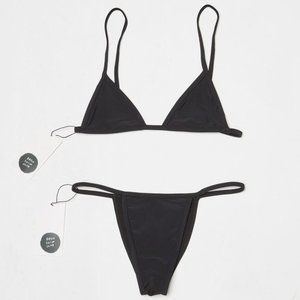 basic swim bikini, black